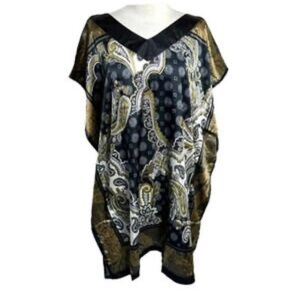 Relaxx Black and Gold Paisley Tunic